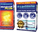 Lipozene Chudnutie pilulky Double Pack a MetaboUp Plus Thermogenic Supplement - Appetite Supressant