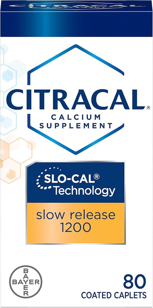 Citracal Calcium + D Slw Size 80ct Citronal Calcium + D 80 Count (Pack of 4)
