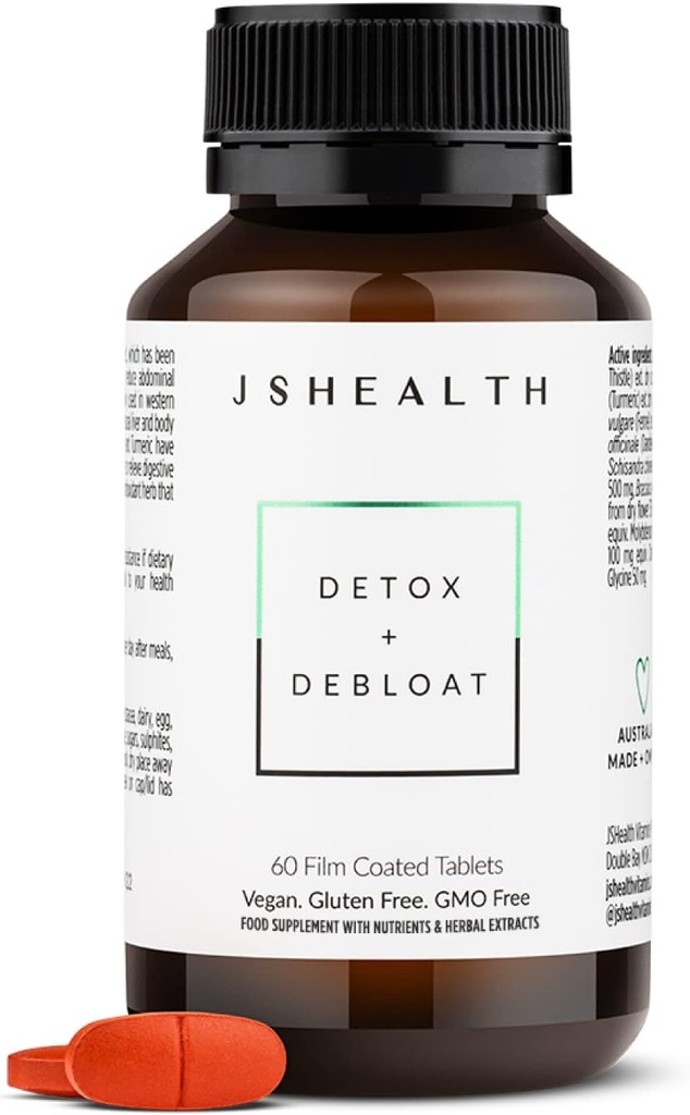 JSHealth Vitamíny Podpis Bundle, Vlasy + Energia, Detox + Debloat, a koža + Zažívacie doplnky