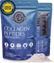 EAT WELL PREMIUM POTRAVINY Kolagén Peptidy prášok Proteín 45 Slúži, 16oz, Kolagén pre kožu, kosti a kĺbu, Typ I & III Trávu Fed kolagén doplnky pre ženy a mužov, Keto, Aminokyseliny