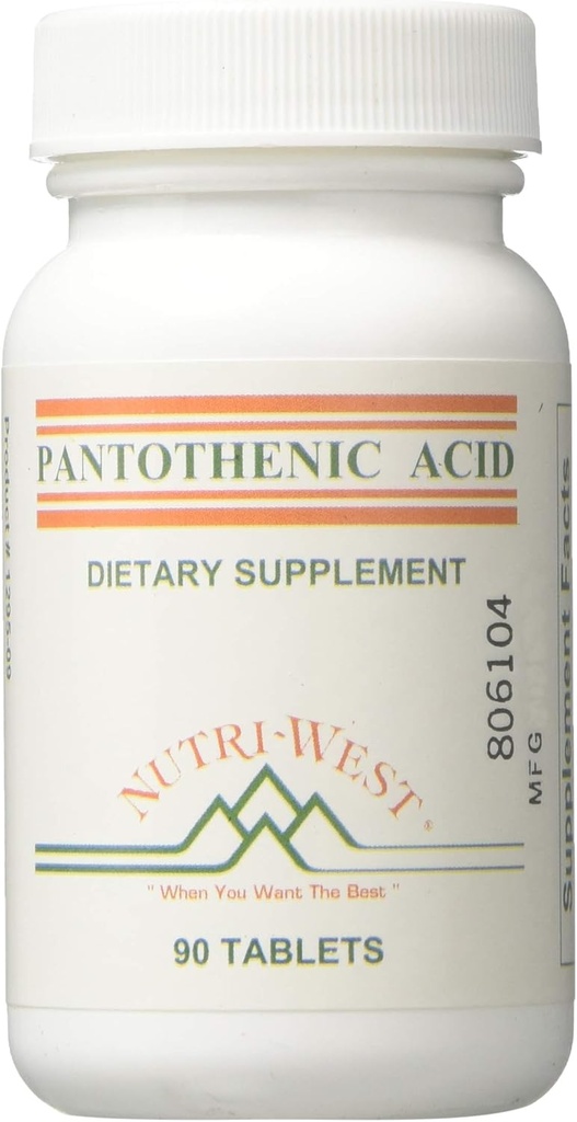 Nutri-West - Kyselina pantoténová 90 tabliet