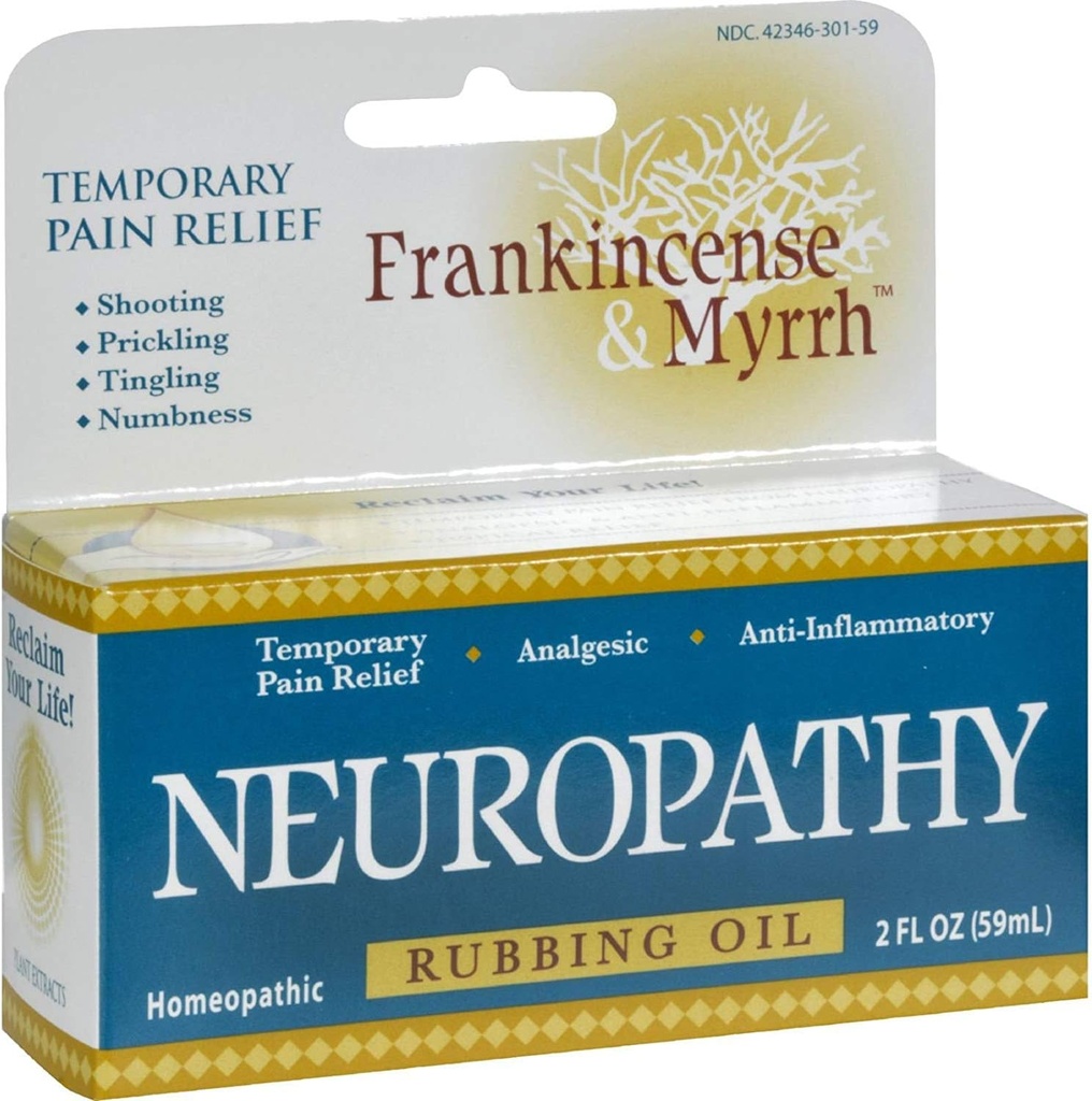 Frankincense a Myrh Neuropathy Rubing Oil - 2 fl oz (balenie 2)
