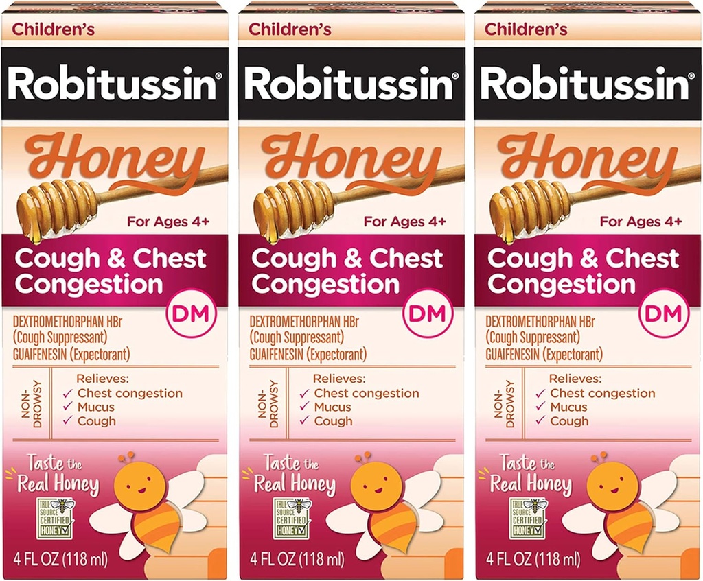 Robitussin Detský med Kašeľ a bolesť v hrudníku DM