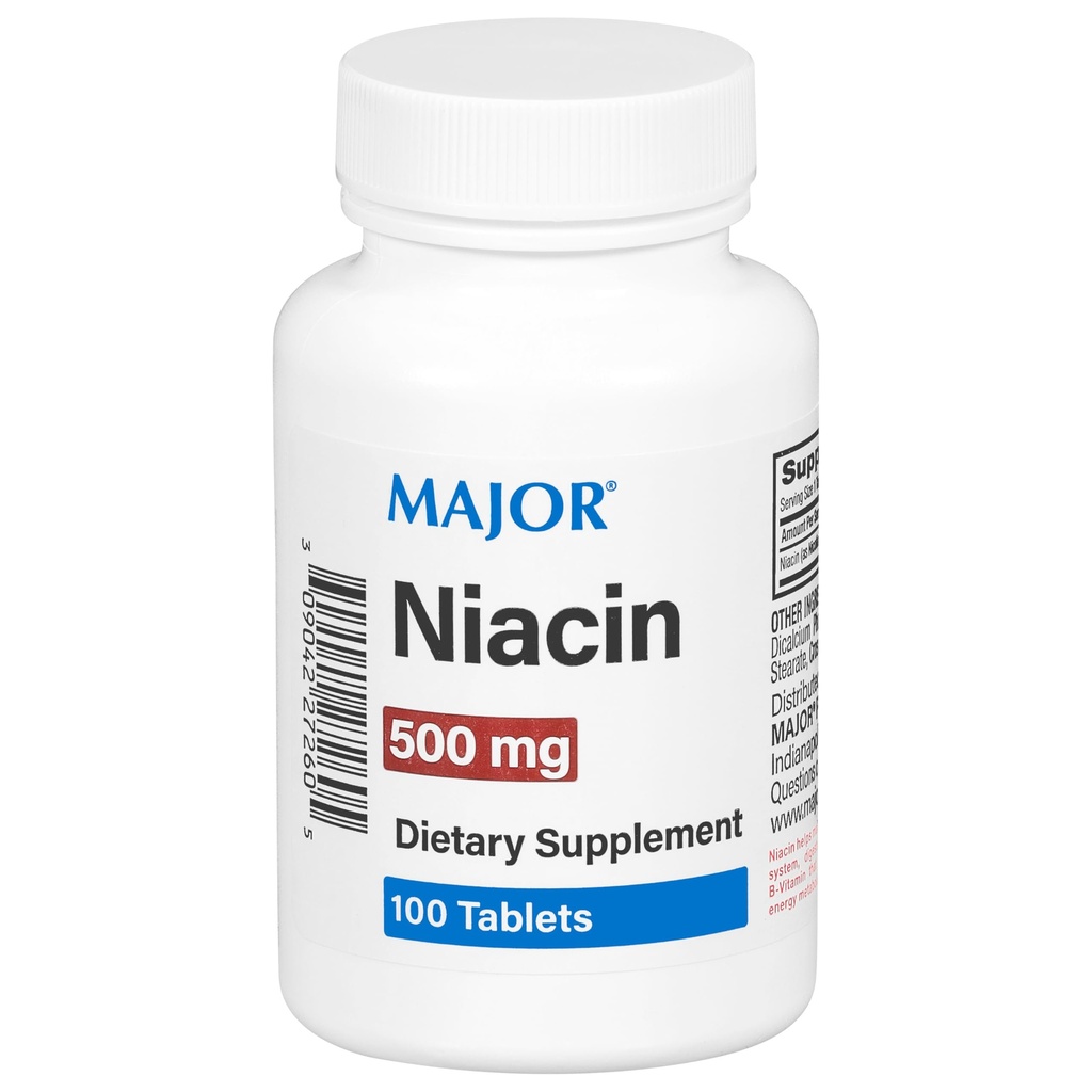 Major Niacin 500mg - Diétne doplnky - 100 tabliet