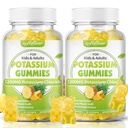 softbear Chlorid draselný Gumies 1200mg, bezcukrové draselné Gumies pre dospelých Podpora Noha Crumps Vysoká potencia Chlorid draselný Supplement, Ananásová príchuť 120 Počet