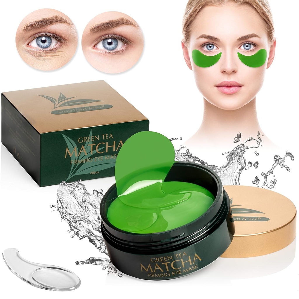 Zelený čaj Matcha spevňujúce očné masky, 30 Pairs kolagén patches for Fine Lines, Vrásky, Pod očné tašky a Puffy Očné ošetrenie, Tvárové gél Pads, ktoré znižujú príznaky starnutia