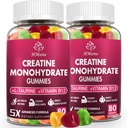 Monohydrát kreatínu Gummies - 5g pre mužov a ženy, 160 grófov a kreatín Žuvacie doplnky pre svalový zisk, svalovej sily, energie Boost, a svalového staviteľa, bez cukru, Vegan