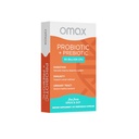 Omax Prebiotic & Probiotic 50 mld. CFU + Chabita Inulin, 10 kmene, zníženie chuti do jedla, trávenie, SIBO, leaky Gut, vaginálne pH, Acidophilus, Vegan, bez mlieka, bez lepidla, blistrové balenie