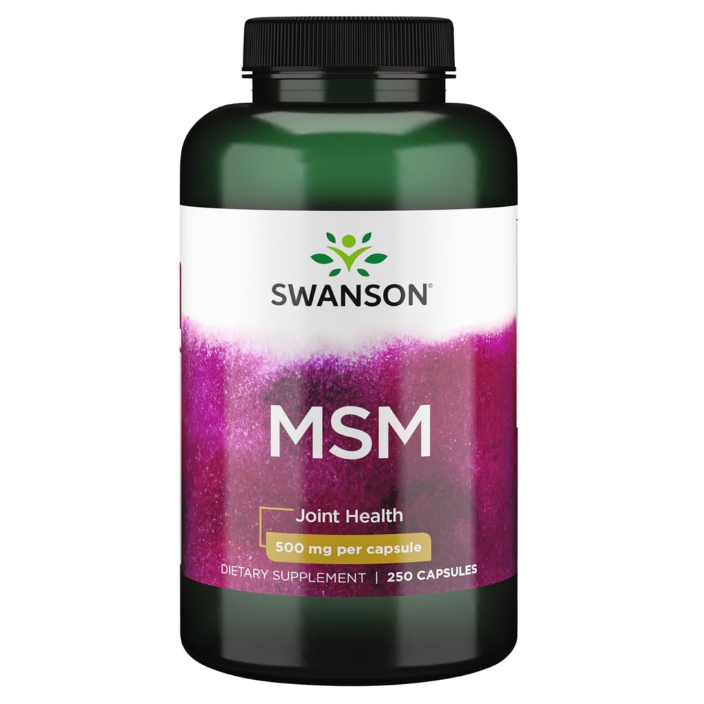 Swanson Msm 500 Milligrams 250 Kapsule