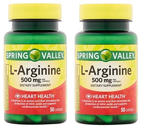Jarné údolie: 100 kapsúl 500 Mg Ea. L- arginín (dávka 2)