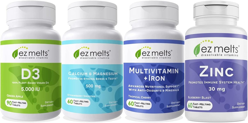 EZ Melts Essential Men's Health Bundle, bez cukru, 1-3-Mesiac dodávky