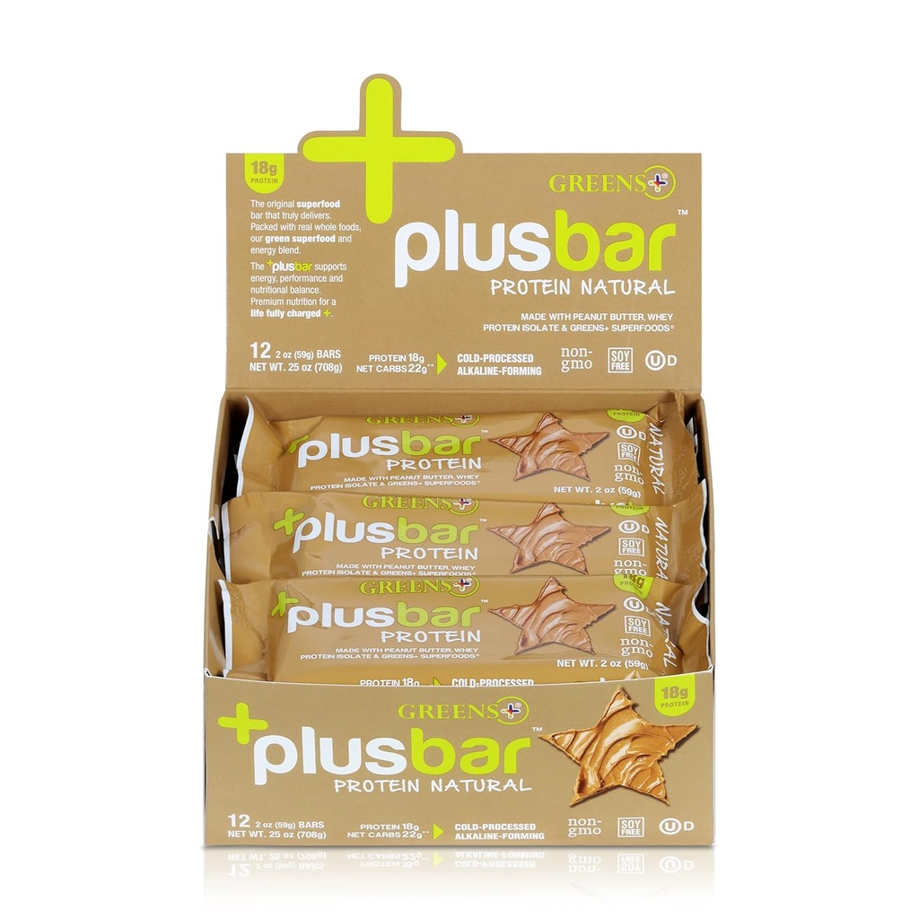 Greens+ Plusbar Protein Natural 