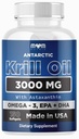 Dr. JOEL'S MOM NUTRIX Antarktída Krill Oil Supplement - 150 Softgels - High Absorbtion EPA, DHA, Astaxantin & Fosfolipid - Žiadne ryby pachuť ako rybí olej - Made in USA