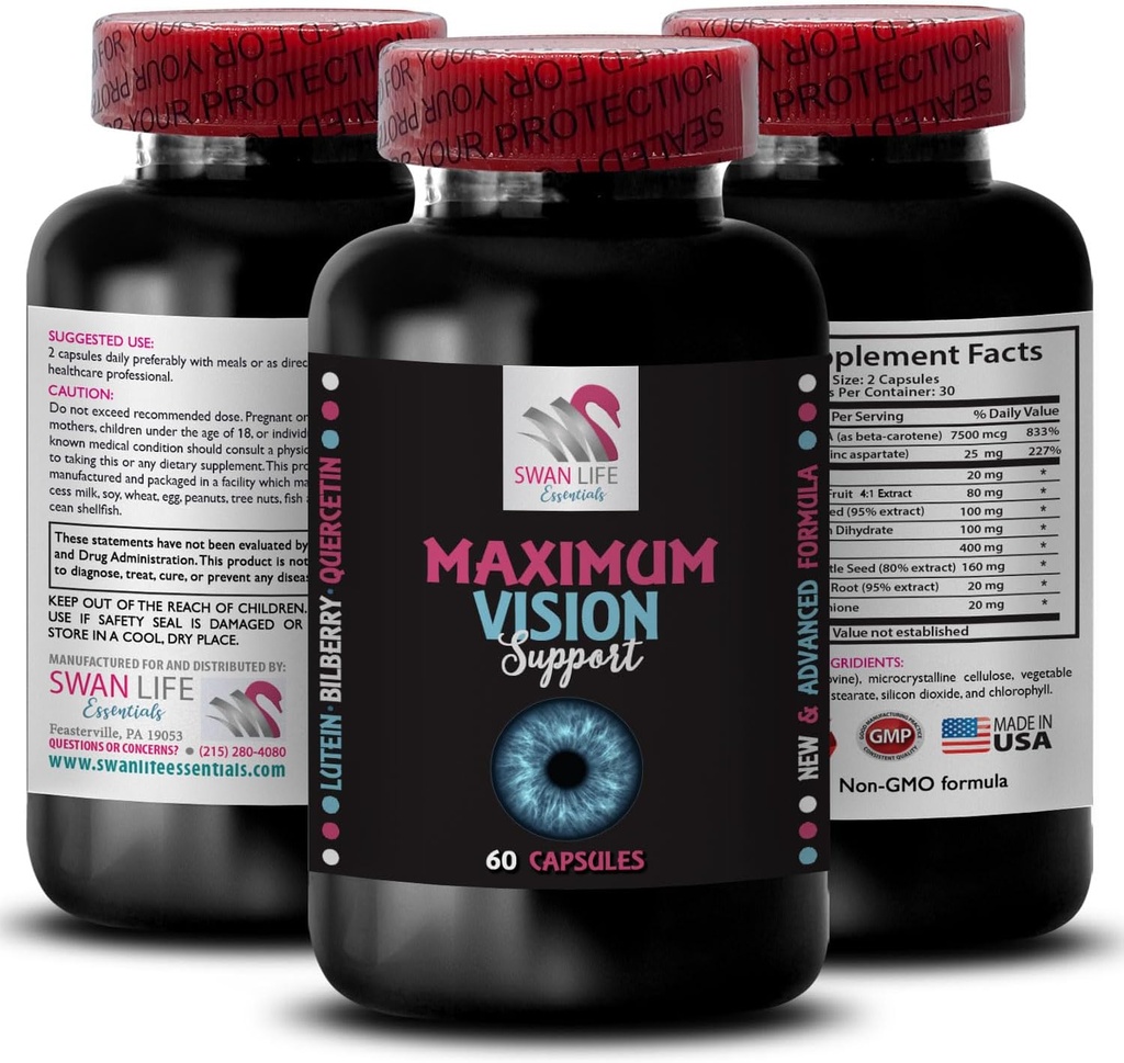 Svetlé scény - Eye Vision Supplement - Jasné čiary, Vision Precision Precision, Focused Clarity, Sharp Images, Vision Boost, Eye Clarity Booster, Crisp Detail, Clear Vision, Focus Lens 1 Fľaša 60 Kapsule