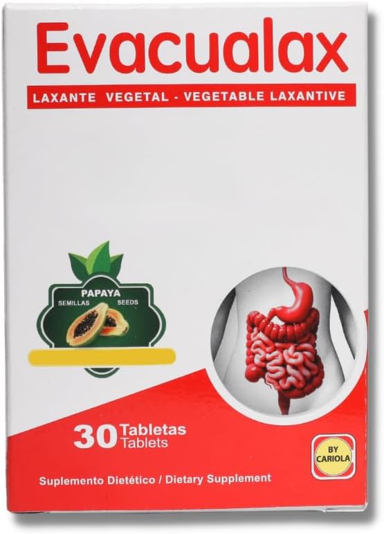 Senna Laxatívne tablety - Prírodné rastlinné laxatíva so Senna Leaf, Prune & Papaya Seed - Bylinné Stool Zmäkčovač pre zápcha Relief, Podpora trávenia, Postpartum & Travel - 30 tabliet