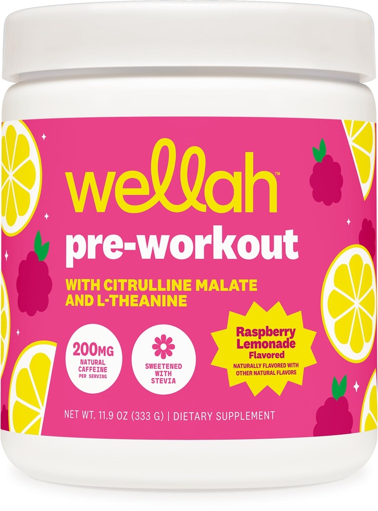 Wellah Get-Get-Goting pre-práce nápoj Mix (Raspberry Lemonade Ochutené, 30 Služieb)