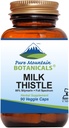 Pure Mountain Botanicals Milk Thitle Kapsule - 90 Kosher Vegan Caps s organickým mliekom bodliaky a potent Silymarin extrakt