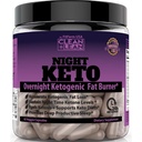 Clean+Lean Night Keto: Prvýkrát za noc Ketogénny spaľovač tukov a pomoc pri spánku 