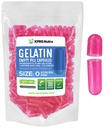 XPRS Nutra Veľkosť 0 Prázdne Kapsule - 100 Počet prázdnych želatíny Kapsule - Tabletky pre DIY Kapsule Plnenie - Pure Bovine Pill Gel Caps pre Do-It-Yourself Supplements (Azalka Ružová)