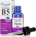 Vitamín B5 Kvapalné kvapky kyseliny pantoténovej - vyrobené v USA - 500% DV na porciu - 36 porcií na kontajner - Skvelé pre mužov, ženy, deti - Vegánske tekuté vitamíny - veľkoobjemové veľkosti tiež k dispozícii