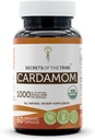 Tajomstvá Tribe Cardamom 60 Kapsule, vyrobené z rastlinných kapsúl a USDA Organic Cardamom (Elettaria cardamomum) Sušené Pod (60 Kapsule)