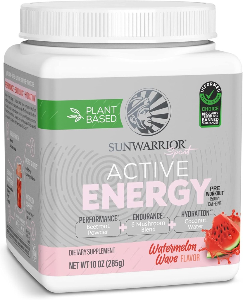 Sunwarrior Plant-Based Preworkout Powder Hydration Blend 