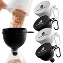 Proteín prášok Funnel Set 4 balenie Prenosné fľašu vody Funnel 