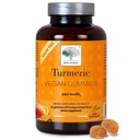NOVÉ NORDIC Turmeric Curcumin Gummies, bez cukru, 300 mg Turmerica doplnok pre mužov a ženy, podporuje normálne fungujúce kĺby, kolená, plece, Mango Orange, 60 gróf