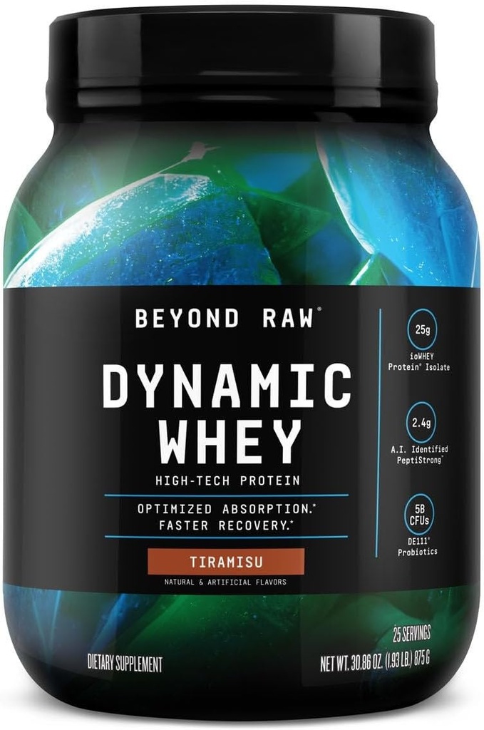 Beyond Raw Dynamic Whey High-Tech Protein - Tiramisu (25 Slúži)