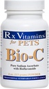 Rx Vitamíny Bio-C - Vitamín C pre psy a mačky - s citrónom Bioflavonoidy pre alergiu - Imunitná podpora doplnok - Podporuje zdravú pleť a kožu - Joint Supplement - 4 oz