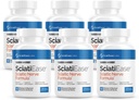 SciatiEase ischias Nerve zdravotná podpora doplnok - Nerve podpora Formula s AlphaPalm, Pea, vitamín B komplex, Alpha Kyselina lipová 300 mg - 6 fliaš