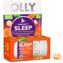 OLLY Imunitný spánok sa rýchlo rozpustí, 3mg melatonínu, vitamínu C, Citrus Flavor, 30 dní dodávky - 30 Počet
