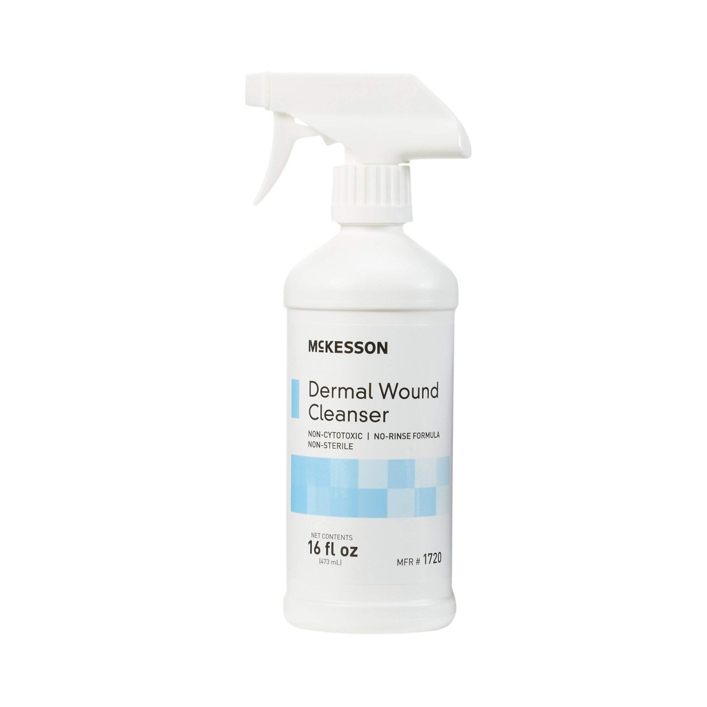 McKesson Dermal Wound Care Cleanser Spray, 16 oz [1 Gróf] Riešenia prvej pomoci na umývanie malých zranení, rezov, popálenín, scrapov