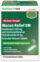 HealthCareAisle Guaifenesin 1200 mg Dextrometorfan Hydrobromid 60 mg tablety s predĺženým uvoľňovaním - 42 gróf - Muscus Relief Explorant and Cough Supresant Formulated for Chest Congestion Relief