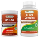 Najlepšie prírodné MSM Powder & B-100 Complex