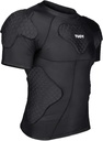 TUOY Pánske čalúnené kompresné tričko Ochranné tričko Rib Chest Protector for Football Paintball Baseball