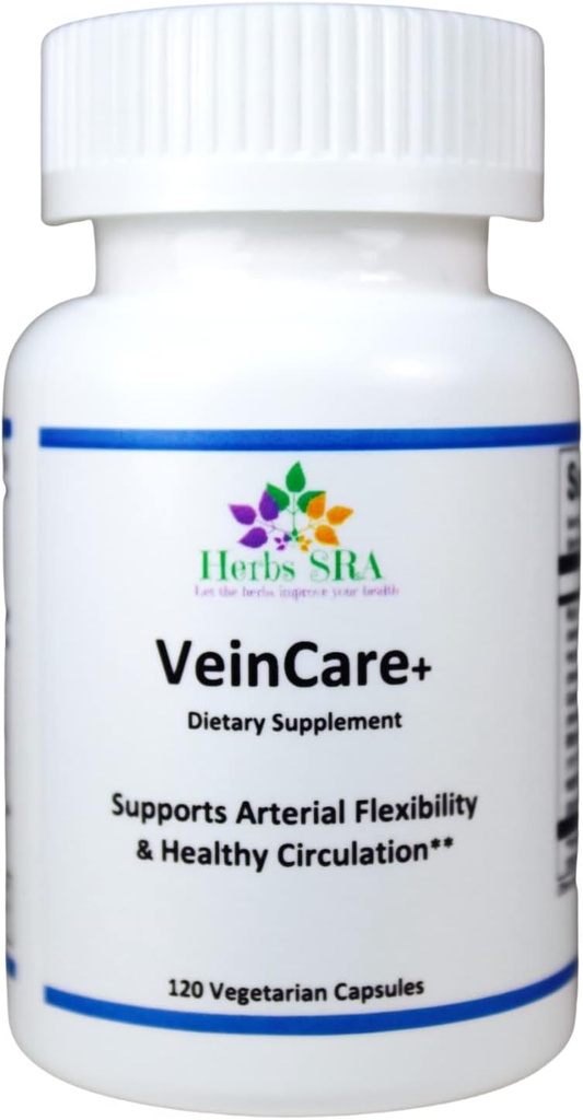 Rutin, Horse Chestnut, Grape Seed, Bilberry, Nattokinase - Promotes Optimal Vein Function - Circulation Support - 120 Capsules.