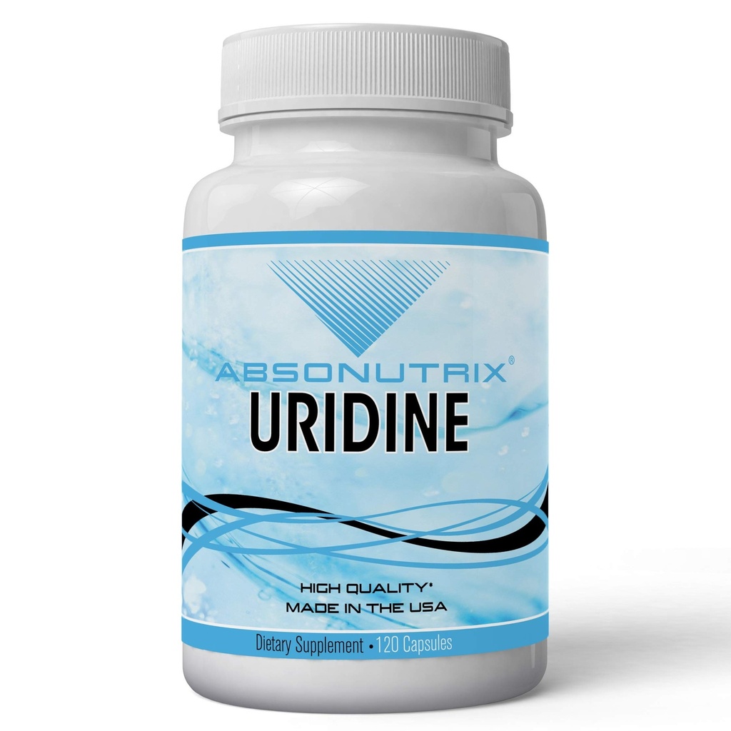 Absonutrix Uridine Monofosfát (Choline Cancer) 500mg per Capsule - 120 Rastlinné kapsule Pamäť Vyrobené v USA