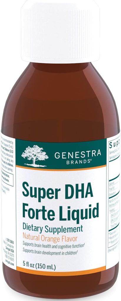 Značka Genestra Super DHA Forte Liquid - Omega-3 Fish Oil Supplement - 5 fl oz