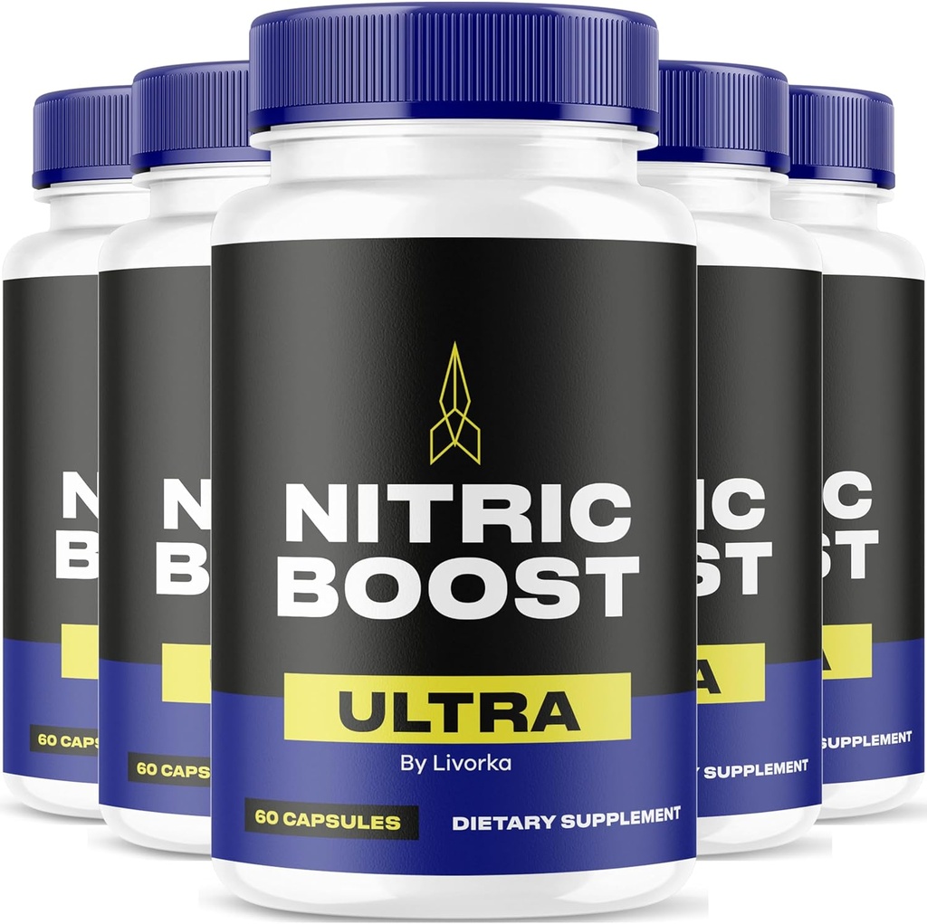 LIVORKA Nitric Boost Ultra Powder Teraz v kapsulách, Advanced Formula - 300 Počet (5 mesiacov dodávky) - balenie po 5
