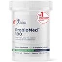 Dizajn pre zdravie ProbioMed 100 - Probiotiká pre trávenie zdravie - 10 kmeňov s Lactobacillus Acidophilus Probiotic + Lactobacillus Rhamnosus - Gut Health + Immune Suplement (30 Caps)