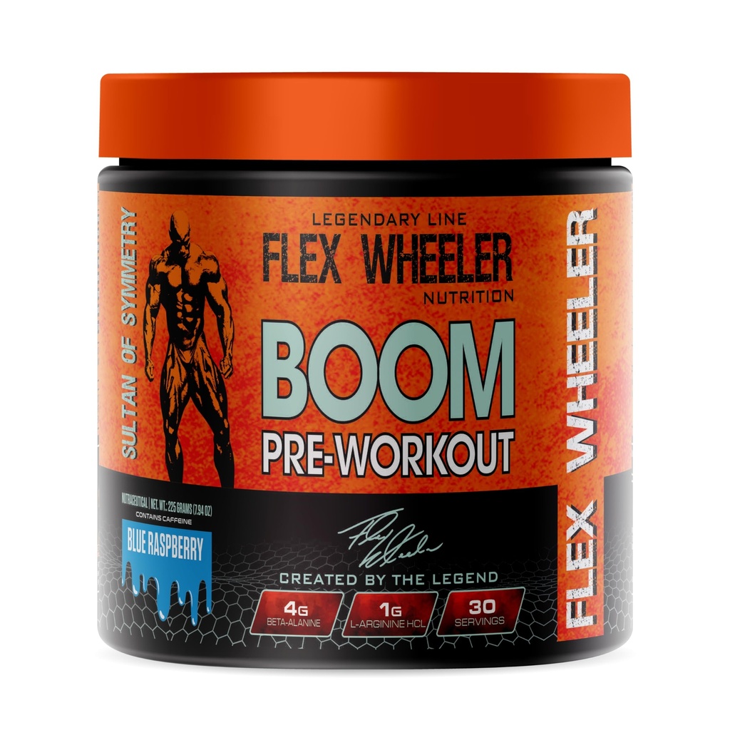Boom Pre Cvičenie 225g (30 Slúžiť, Modrá Malina)