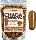 XPRS Nutra Chaga Mushroom Kapsule - Premium USDA Chaga Huby Kapsule- Zapuzdrené Chaga Huba Powder pre Imunity Boost - Vegan Friendly Superfood pre Chaga čaj a nápoje - 360 gróf