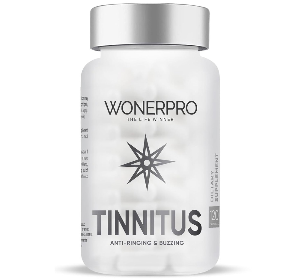 Tinitus úľava pre zvonenie ucha, 120 kapsule zdravie ucha vitamíny podporuje sluchová strata a znižuje zvonenie v ušiach pre mužov a ženy