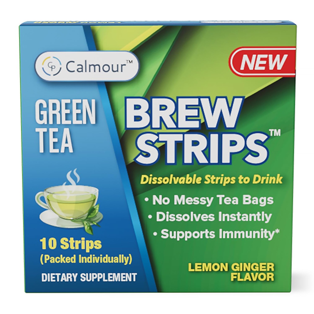 Kalmour Natural Green Tea Extract Strips 10 Pack 