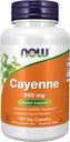 Teraz Foods Doplnky, Cayenne (Capsicum annuum) 500 mg, Bylinná podpora, 100 Veg Kapsule
