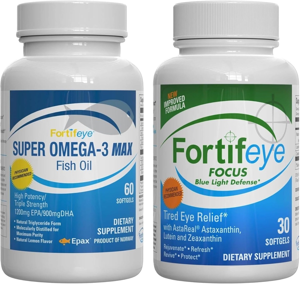 Fortifeye Blue Light and Heart Health Support Bundle 