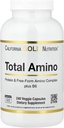 Kalifornia Gold Nutrition Total Amino s vitamínom B-6, a 20 Amino Acid Blend, 240 Veggie Capsules