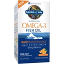 Záhrada života Rybí olej Omega 3 EPA/DHA pre prírodné mozgové funkcie, srdce a nálada, 850mg mastné kyseliny doplnky, Minami - Orange Flavor Ultimate Raz denne, 60 Softgels 
