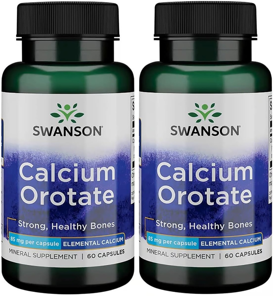 Swanson Calcium Orotate 85 mg 60 Caps 2 balenie